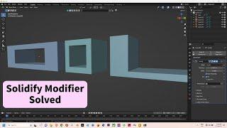 facing issues while using solidify modifier , solved