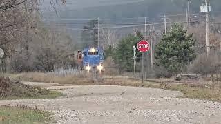 Train Has A Strong Tailwind Heading South, It Was Knocking The Wind Out Of Me! #trainhorn #trains