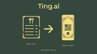 Si te krijoni nje menu dixhitale per biznesin tuaj me QR CODE ( Ting.al )