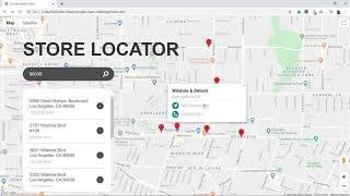 Google Maps Store Locator using JavaScript