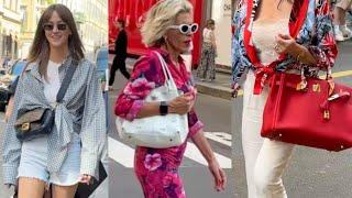 BEST SUMMER LOOKS  STYLISH PEOPLE | MILAN STREET FASHION #summerfashion #vanityfair