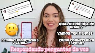 Respondendo perguntas de vcs | Queremos ter Filhos? Onde conheci meu esposo?|Quantos anos de Casada