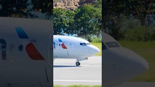 AA B737 RWY 28 TAXI TO THE GATE! #shorts #aviation #b737 #boeing #subscribe #plane #grenada