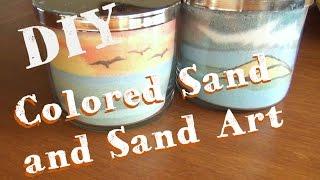 Sand Art Jars   How To Make Colored Sand and Sand Art