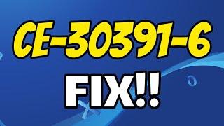 Fix error code CE-30391-6 on ps4 at 2020