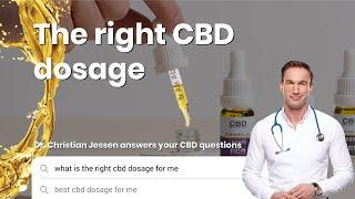 CBD Dosage Chart - What is the right CBD dosage for me?