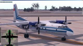 X-plane 11 | Felis | АН 24 (An 24) v 3.4 b2 | Полет по VOR c контролем по РСБН | KMCO - KMIA