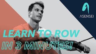 Learn to row in 3 minutes with asensei and coach Johan Quie