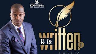 Koinonia Zaria || IT IS WRITTEN (Part one) || Apostle Joshua Selman