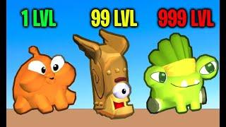 Om Nom Merge! MAX LEVEL RARE CUTE MONSTERS EVOLUTION!