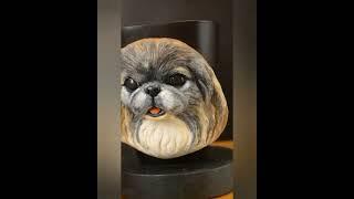 custom pet portrait mug - dog mug - Pekingese dog portrait