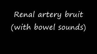 Renal artery bruit