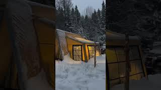 Winter camping with AIR AQUILA Inflatable Tent ️ #inflatabletent #şişmeçadır #snowcamping