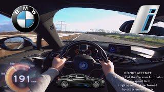 BMW i8 - Acceleration POV Sound and Top Speed on Autobahn (No Speed Limit) by EyeCandyCars