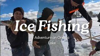 Aura Splash - Epic Ice Fishing on Oneida Lake | Catching Big Fish in Freezing Temps!