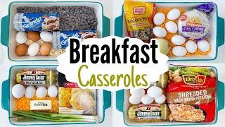 5 TASTY BREAKFAST CASSEROLES | QUICK & EASY Cheap and Delicious Breakfast Recipes! | Julia Pacheco