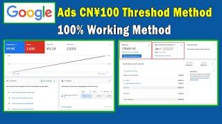 google ads threshold (new method 2025) 100% Working Threshold Method FR