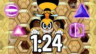 Cuphead - Rumor Honeybottoms Peashooter Only S Rank in 1:24