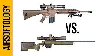 DMR vs Bolt Action - What's a Better Airsoft Sniper Rifle? | Airsoftology Q&A Show