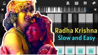 Radha Krishna Serial Song Star Bharat Easy Piano Tutorial | Mobile Piano Tutorial | ThePianoClass