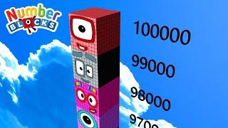 Numberblocks CUBE Step Squad 1 - 1000 to 1,000,000 MILLION to 10,000,000 MILLION BIGGEST Numbers