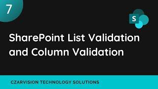 SharePoint List Validation and Column Validation