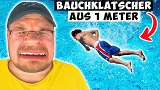 BAUCHKLATSCHER AUS 1 METER | Flashisan #shorts