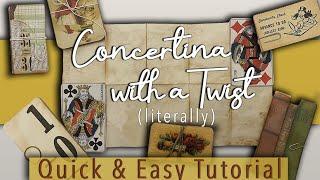 Concertina With a Twist (Literally) | Ultimate Hidden Writing Space | Tutorial [Quick & Easy]