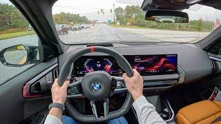 2025 BMW X3 M50 xDrive - Rainy POV First Drive (Binaural Audio)