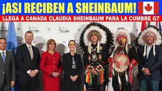¡NUNCA ANTES VISTO! CON GRAN ENTUSIASMO RECIBEN A LA PRESIDENTA DE MEXICO EN CANADA 