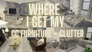 NEWWHERE I GET MY CC FURNITURE & CLUTTER +LINKS||THE SIMS 4