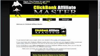 Clickbank Affiliate Master - Simple Setup!