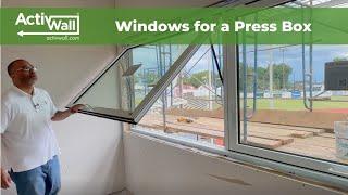 Custom Windows for a Press Box