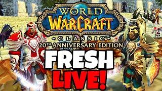 FRESH LAUNCH is Here! Level 1-60 Journey on the Fresh PvE Server !guide !xp !guild