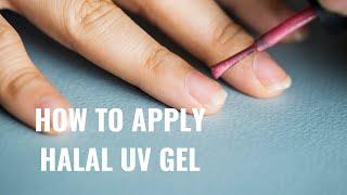 How to Apply Halal UV gel - Tuesday in Love - #halaluvgel #halalnailpolish #nailart #halal