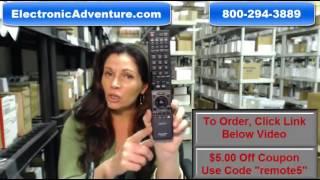 Sharp TV Remote Control- Save $5 Code -RRMCGA935WJSA (GA935WJSA) ElectronicAdventure.com