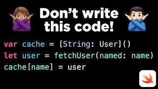 Don't write this code! (use NSCache instead )