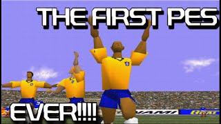 I PLAY THE FIRST PES EVER!!! - GOAL STORM FOR THE PS1