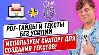 Как создать PDF гайд, чек-лист. Как создавать тексты с помощью ChatGPT?