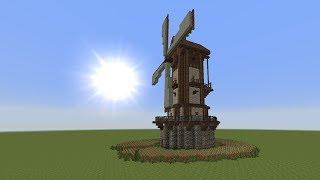 Minecraft Tutorial - Windmühle bauen - build a Windmill #1