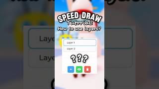 SPEED DRAW TUTORIAL: How to use layers? 