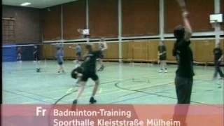 WDR Lokalzeit Ruhr beim TV Gerthe (Badminton)