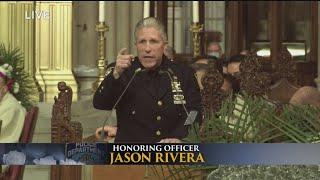 PBA President Delivers Eulogy For Det. Rivera