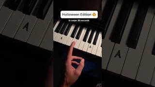 Easy melody  #piano #tutorial #pianolessons #halloween #halloweenmusic #pianomusic #lesson