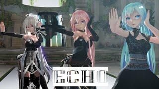 【MMD】ECHO - TDA Miku Haku Luka【4K/60fps】