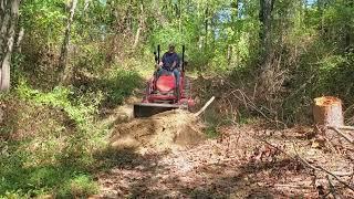 Rural king RK24 sub-compact tractor Hard at Work