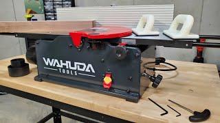 Wahuda 8" Benchtop Jointer with Spiral Carbide Cutter Head Review and Setup Tips