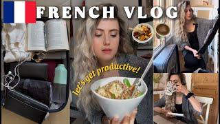 Vlog in French  A Productive Day in My Life | Packing for Paris (EN/FR Subtitles)