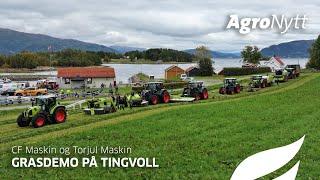 Grasdemo på Tingvoll i regi av CF Maskin og Torjul Maskin