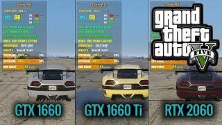 GTX 1660 vs GTX 1660 Ti vs RTX 2060 | GTA 5 | 1080 Gameplay Comparison | Tech MK